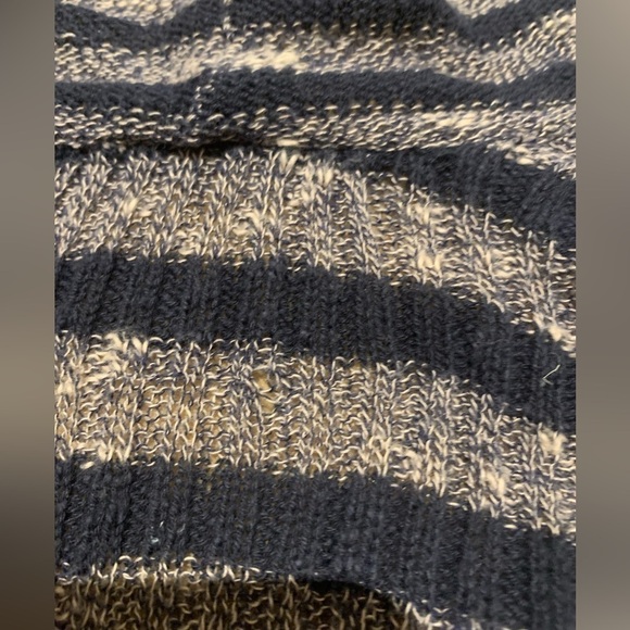 Free People Forget Me Knot Navy Striped Duster Cardigan - Picture 9 of 9